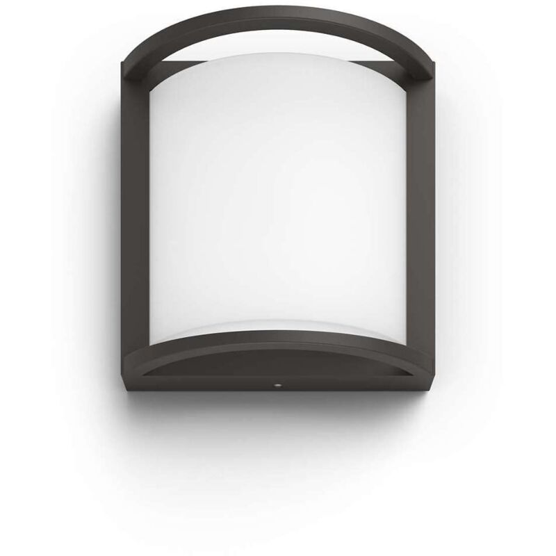 MyGarden - Dispositivo led da parete per esterni 19x19 cm, 2700 k, 12 w, antracite 915005554401 - Philips