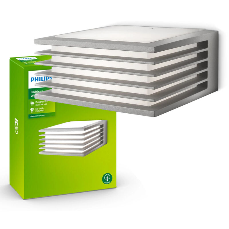 Philips - Applique extérieure myGarden Shades E27 Gris IP44