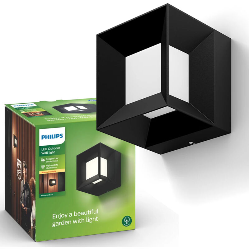 Applique extérieure myGarden Parterre 8W chaud Noir 1648030P0 Philips