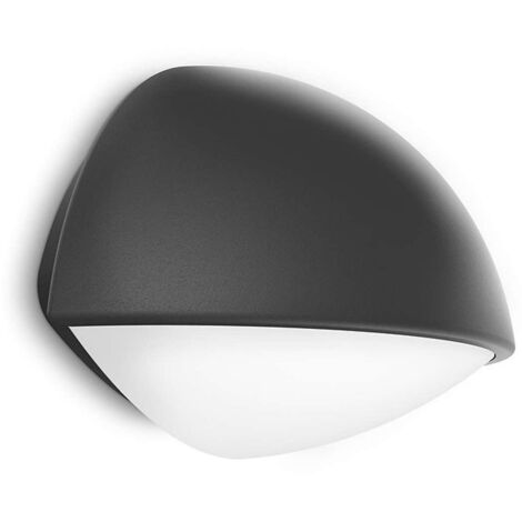 Philips myGarden - Lampada LED a parete per esterni 12x18 cm, 2700 K, 3 W, antracite 915004499501