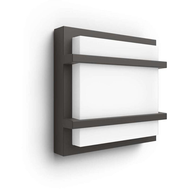 MyGarden - Dispositivo led a parete per esterni 19x19 cm, 4000 k, 12 w, antracite 915005555301 - Philips
