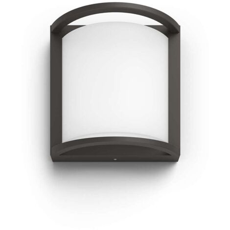 Philips myGarden - LED-Wandleuchte für den Außenbereich 19x19 cm, 2700 K, 12 W, Anthrazit 915005554401