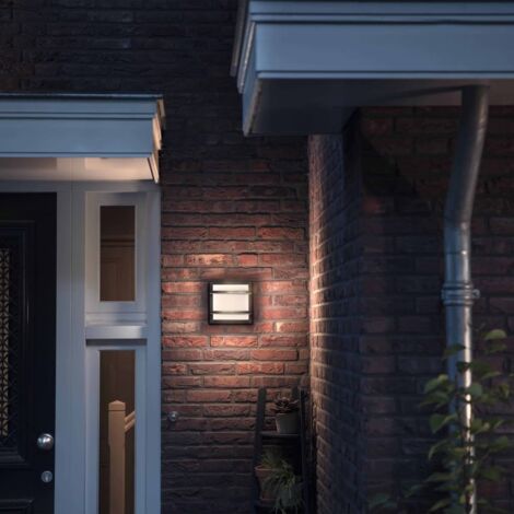 Philips myGarden - LED-Wandleuchte für den Außenbereich 19x19 cm, 2700 K, 12 W, Anthrazit 915005554801