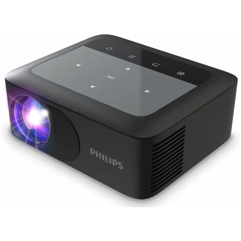 Philips NeoPix 110, Mini Videoproiettore True HD 720p, Display 65", Wi-Fi, Nero