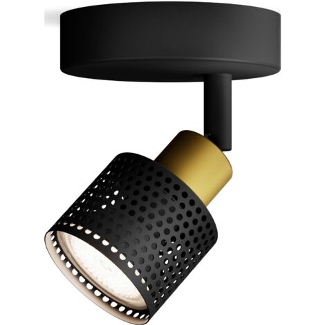 Philips Niall 8720169300071 Spot de plafond GU10 noir, or Y952293