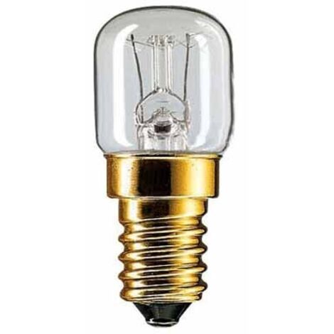 Philips Oven lamp - LÃƒ¡mpara (15W, T22, E14, 230-240V, F, 2.2 cm) Plata, Transparente