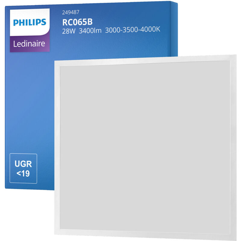 Panneau led Ledinaire RC065B 28W 3400lm - 830-835-840 cct - Philips Panneau led Ledinaire RC065B 28W 3400lm - 830-835-840 cct - Philips