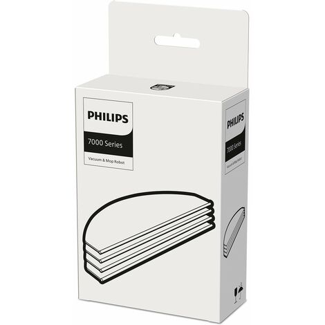 Philips Panni lavaggio per Robot HomeRun Aqua Serie 7000 – 4 pezzi, lavabili e riutilizzabili, in microfibra, compatibile con XU7000 e XU7100 (XV1470/00)