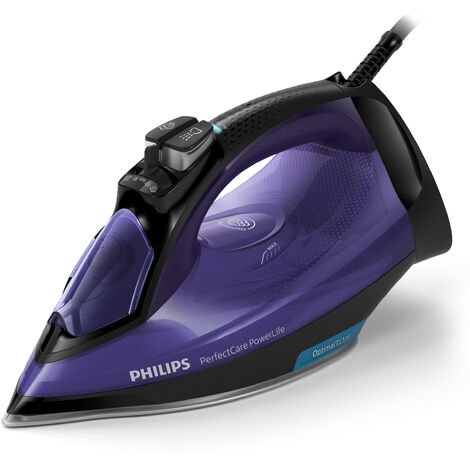 Philips FastCare Compact GC6720/30 Ferro da stiro con caldaia 2400 W Viola,  Bianco