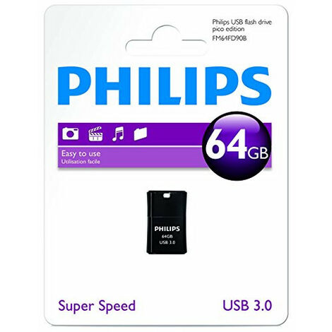 Philips Pico 3.3 Clé USB 64 Go (FM64FD90B/10)