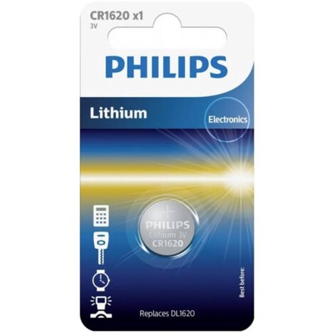 Philips Pile bouton CR 1620 3 V 1 pc(s) lithium Minicells Y132043