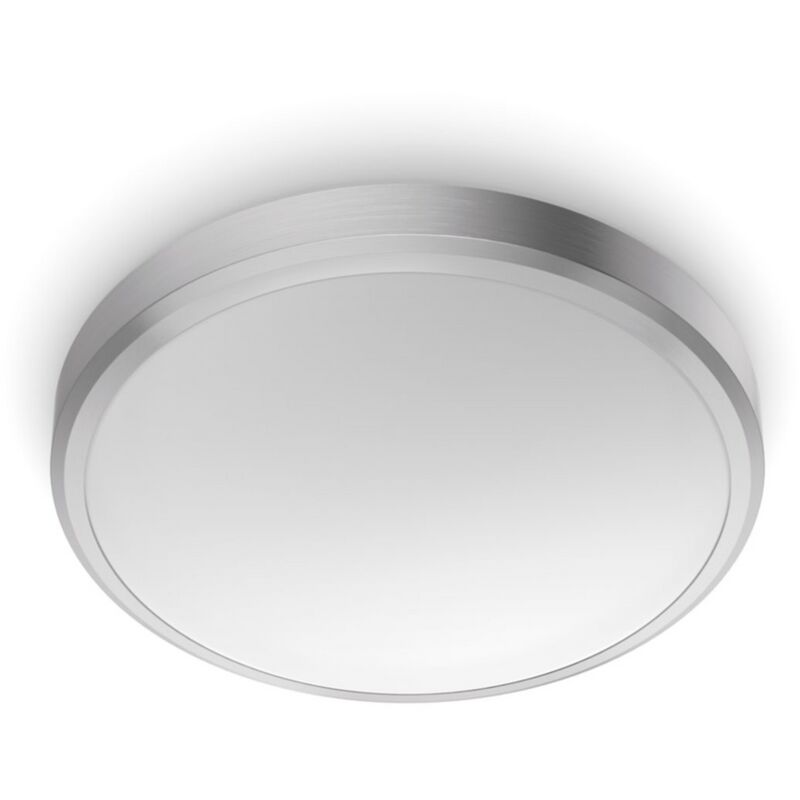 

Plafón BALANCE, lámpara LED de techo funcional, color níquel, luz blanca cálida, 27K - 17W - Philips
