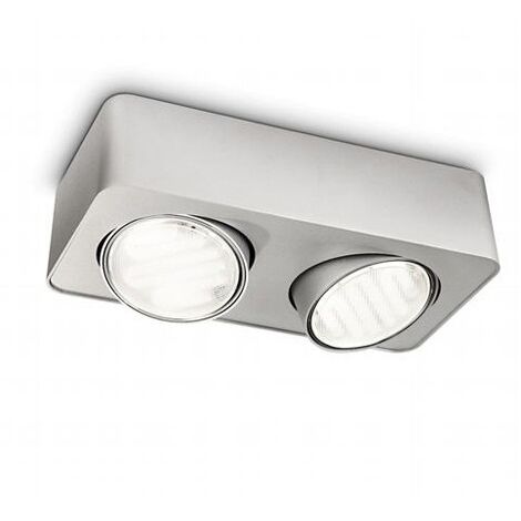 PHILIPS Plafoniera 2 Luci Silver