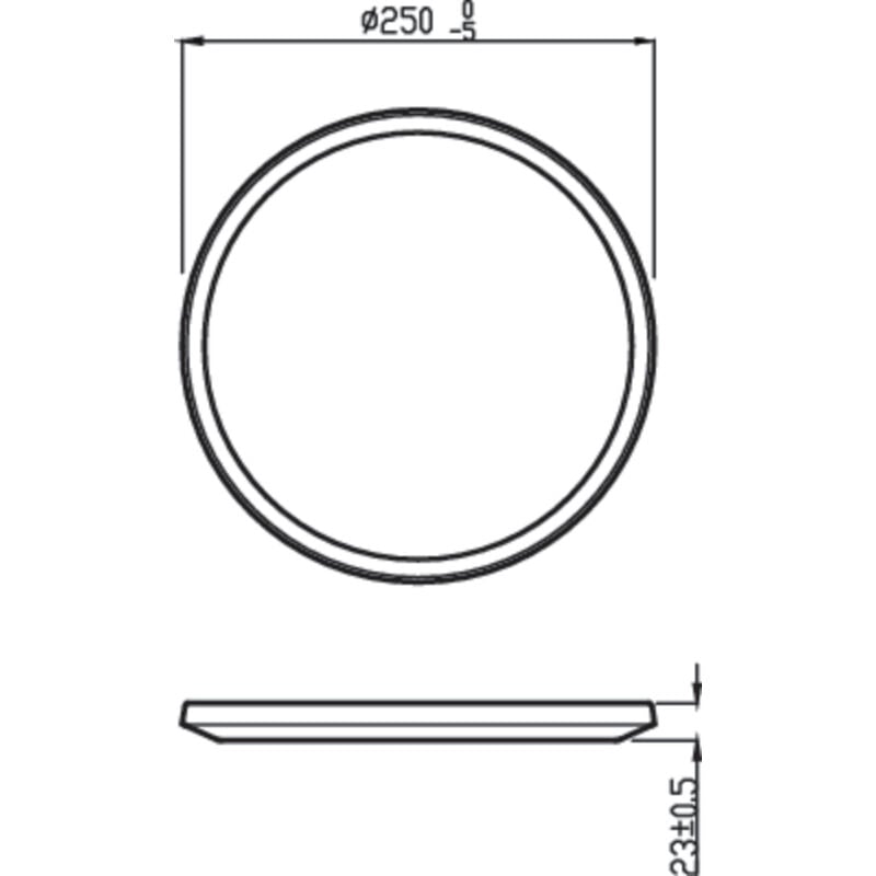 Philips - SuperSlim plafonnier led 15W, Noir, IP54, 3x25x25 2700K, 1300 lumen