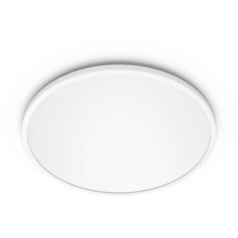 Plafonnier led Superslim Sceneswitch 15W, 3 ambiances, rond, 3x25x25 cm, 4000K, 1500 lumen, blanc - Philips
