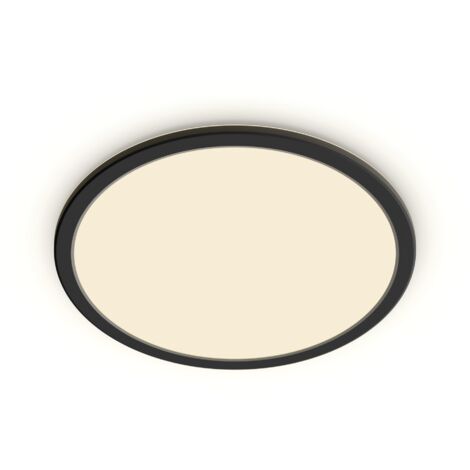 PHILIPS PLAFONNIER LED SUPERSLIM, SCENESWITCH 3 RÉGLAGES D'INTENSITÉ, 15W, ROND, NOIR PHILIPS BY SIGNIFY 8719514327207