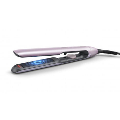 Philips  Plancha de pelo  BHS530/00  Garantía de 24 meses  Sistema de calentamiento cerámico  Función iónica  Pantalla LED  Temperatura (máx.) 230 °C  12 niveles de calentamiento  Rosa metalizado