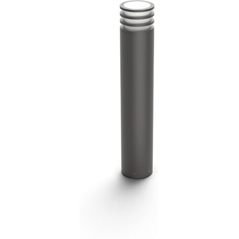 Philips – Potelet d'extérieur 1x9.5W – Anthracite – Compatible Alexa, Google Assistant, Apple Homekit – Indice de protection IP65