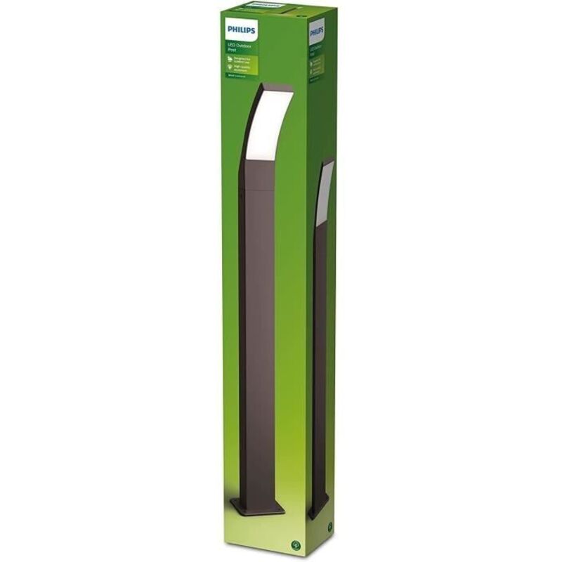 Philips Splay Potelet extérieur Anthracite 12W, 96x12x16