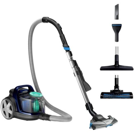 Philips PowerPro Active Aspirateur sans sac bleu Louros