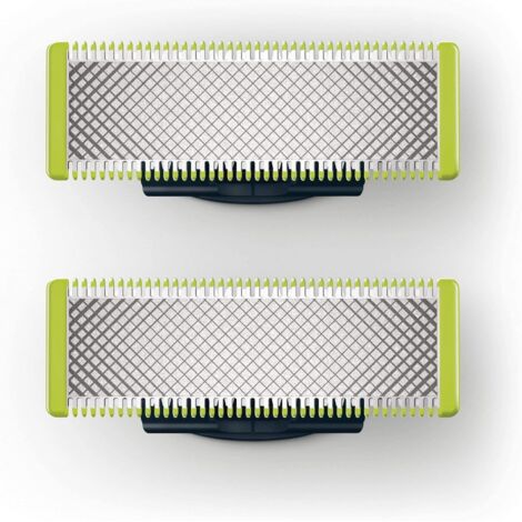 Philips QP210/50 Pack Lames OneBlade (X2), Compatibles avec tous les manches OneBlade，QP2523 QP2520 QP2527 QP220