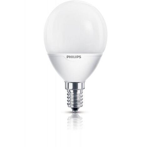 Philips S10YSF7E14B1 Lampadina a Risparmio Energetico, Sferica Smerigliata, 7W (Corrispondenti a 30W), Attacco Piccolo E14, Luce Bianca Calda [Classe di efficienza energetica A]