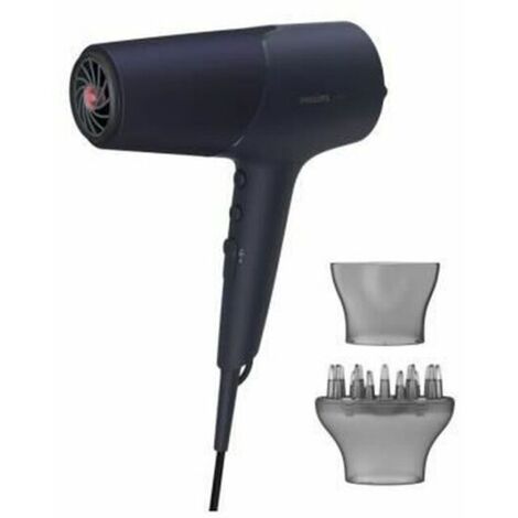 Philips Secador de pelo BHD510/00 2300 W 3 ajustes de temperatura Función iónica Boquilla difusora Azul/Metal