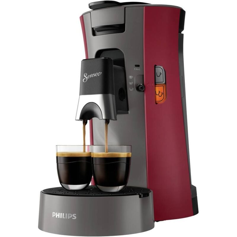 Machine à café à dosettes Philips CSA230/90 Senseo Select Rouge/Gris