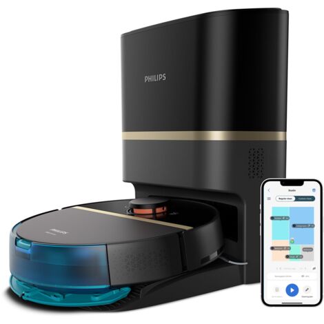 Philips Serie 7000 Aqua XU7100/01 Aspirapolvere e Lavapavimenti Robot Nero