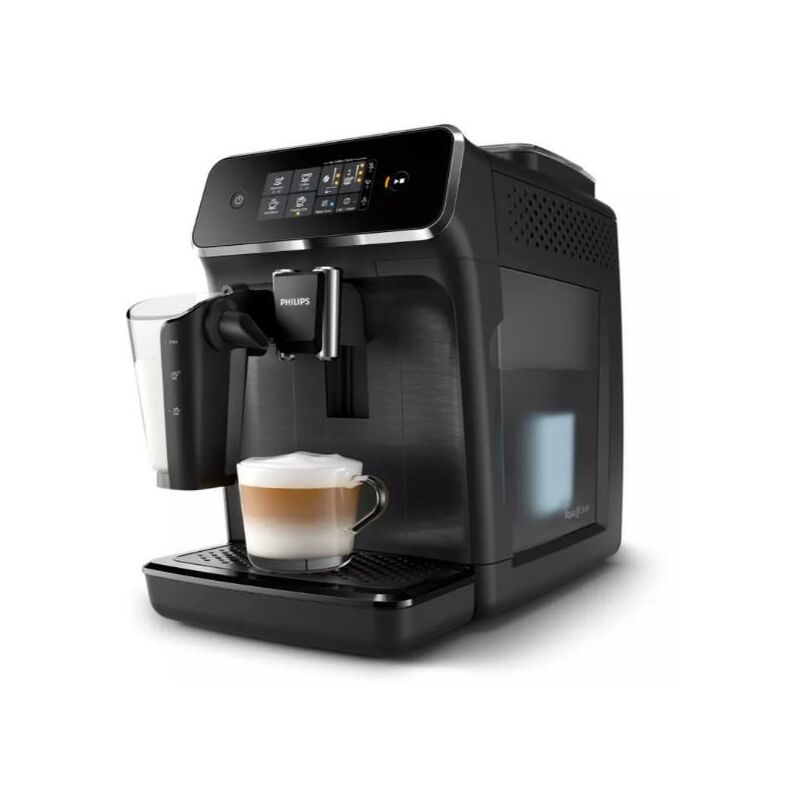 Image of Macchina Caffè Automatica Espresso con Macinacaffè ed Erogatore di Vapore Caffè in Grani colore Nero Philips 2200 Series EP2230/10