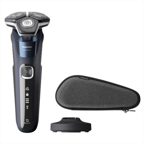 Philips SHAVER Series 5000 S588535 Rasoio elettrico Tipo di display LED con Batteria USB Nero Blu