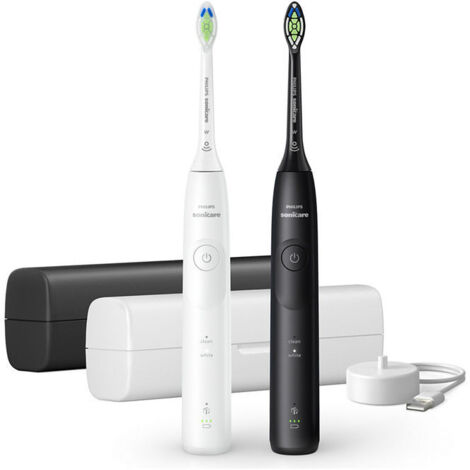 Philips Spazzolino Da Denti Elettrico Hx7119/02 Nero 5300 Kit 2pcs