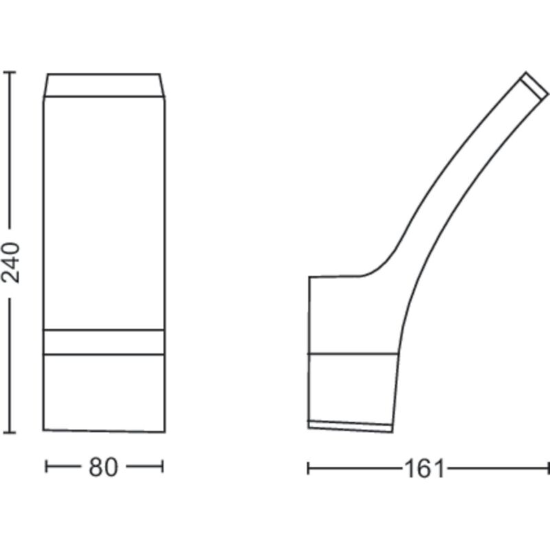 Splay applique murale Anthracite 12W - Philips