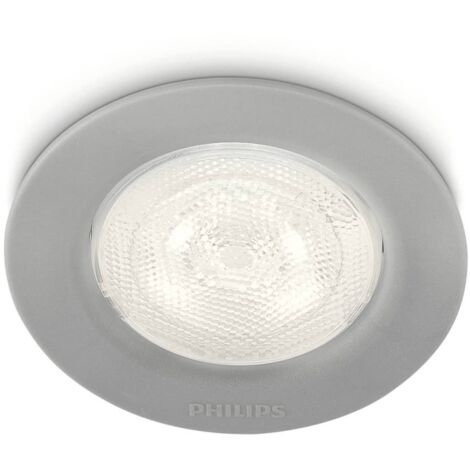 PHILIPS - SPOT GRIGIO DA INCASSO LUCE CALDA BIANCA LED 3WATT