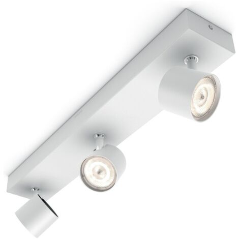 Philips Star LED Spot, 1-4 Spots, 500-2000lm, WarmGlowDimmen, weiss