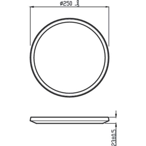 Philips SuperSlim plafonnier LED 15W, Blanc, IP54, 3x25x25 2700K, 1300 lumen