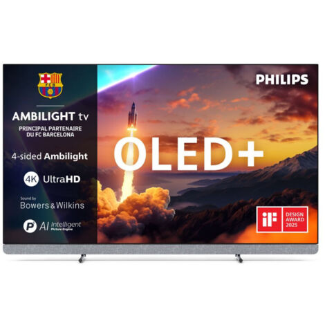 Philips – Téléviseur OLED 55 pouces – Résolution UHD 4K – Smart TV avec Ambilight – Bluetooth intégré