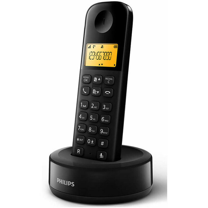 

Philips Teléfono Inalámbrico Philips D1601B/01 1,6' 300 mAh GAP Negro