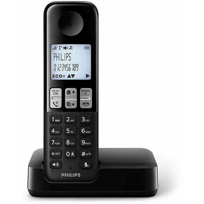 

Teléfono Inalámbrico D2501B/34 DECT Negro - Philips