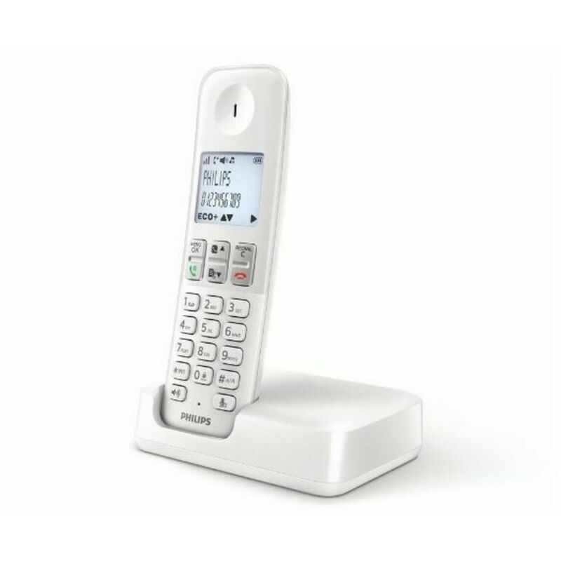 

Philips Teléfono Inalámbrico Philips D2501W/34 1,8" 500 mAh GAP Blanco