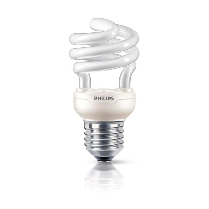 Image of Philips - tornado lampadina a risparmio energetico T2 12W 827 E27 220-240V 8000H bianco caldo