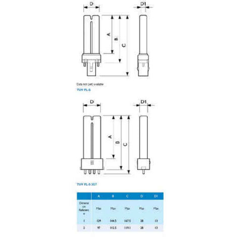 PHILIPS TUV PL-S 13W/2P 1CT/6X10BOX, UV-Klaerer, UV-C Lampe zur Entkeimung und Algenbekaempfung