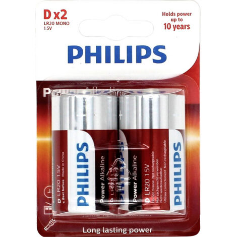 Philips Ultra LR20 Mono (D)-Batterie Alkali-Mangan  1.5 V 2 St.