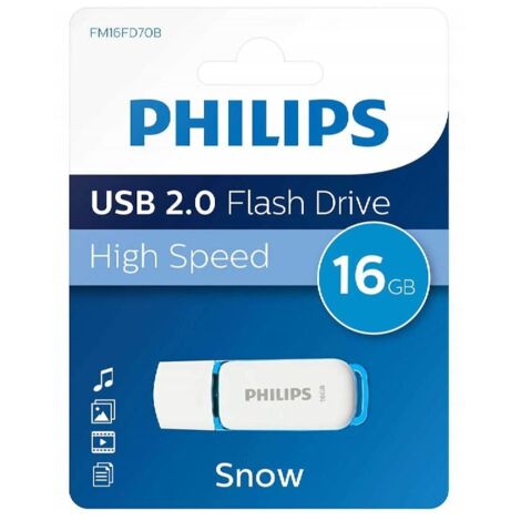 Philips USB 2.0 16GB Snow Edition Ocean Blue