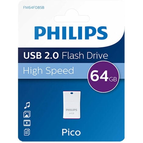 Philips USB-Stick 64GB 2.0 USB Drive Pico (FM64FD85B/00)