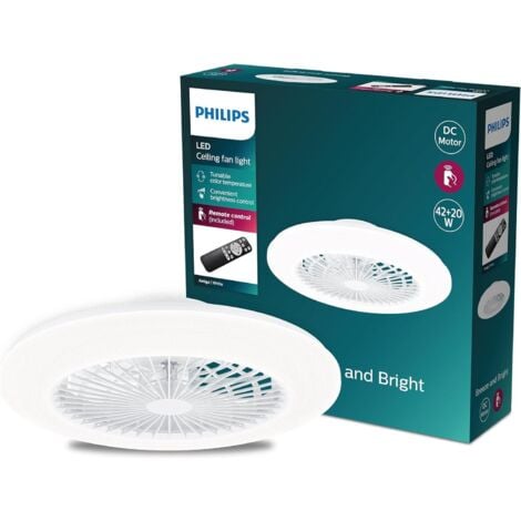 N.D. Philips ventilatore amigo flat dc 20w+40w 2700-4000-6500 bianco 24878600