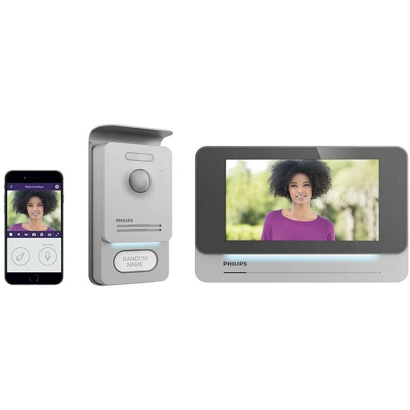 

Philips - Videofono conectado con pantalla negra de 7' WelcomeEye Connect Pro