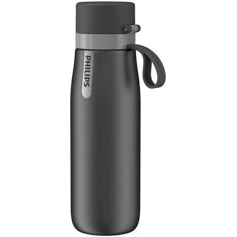 Philips Water GoZero Bottiglia termica giornaliera, 550 ml Acciaio inossidabile Plastica