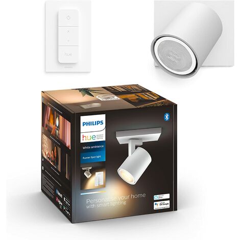 Lampe À Poser 1X9.5W - Blanc (Télécommande Incluse) Compatible