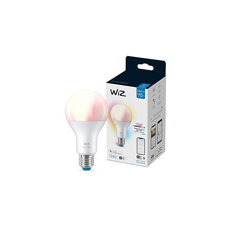 

Bombilla Wifi Y Bluetooth Led Regulable Colores A67 100W E27 Luz Blanca Y De Colores, 2200-6500K, 13W (Equivale A 100 W), A+ - Wiz